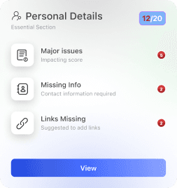 Personal dashboard